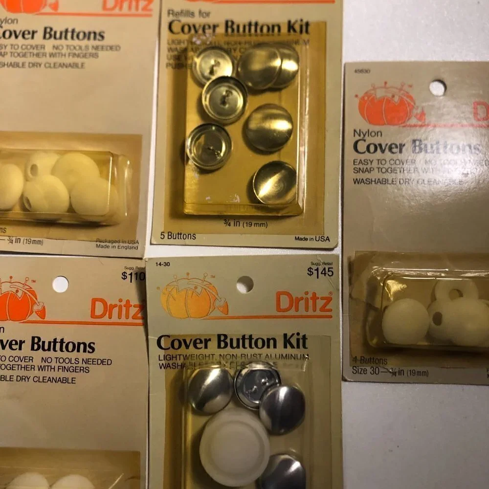 🛒 $5 - 5 packs Dritz Button Covers #2506